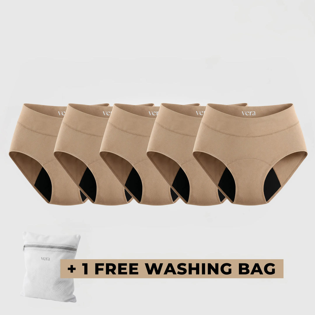 Vera's Signature Leakproof Underwear (5-Pack)