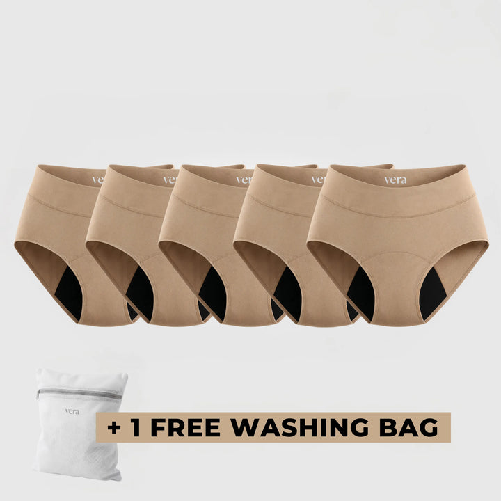 Vera's Signature Leakproof Underwear (5-Pack)