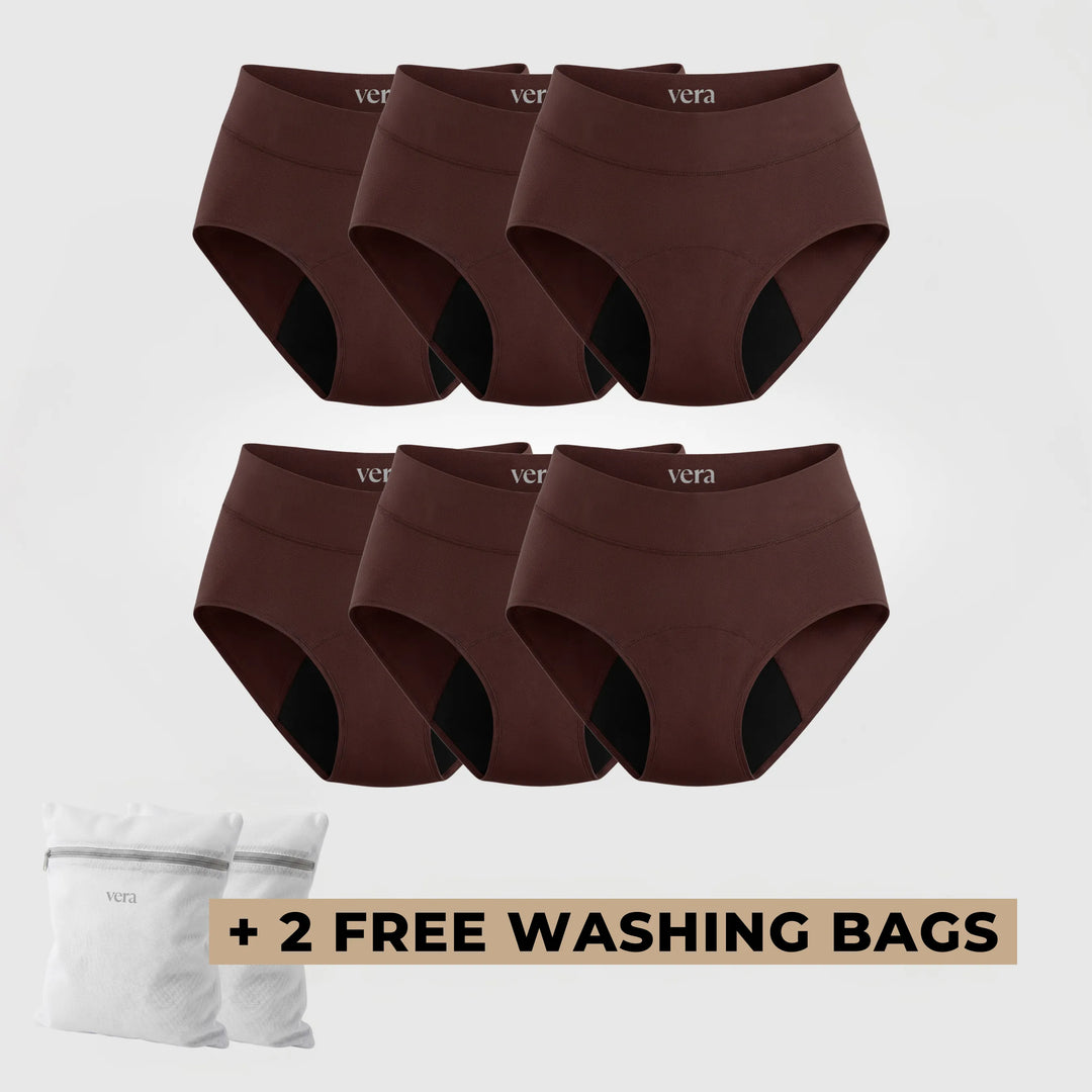 Vera's Signature Leakproof Underwear (6-Pack)