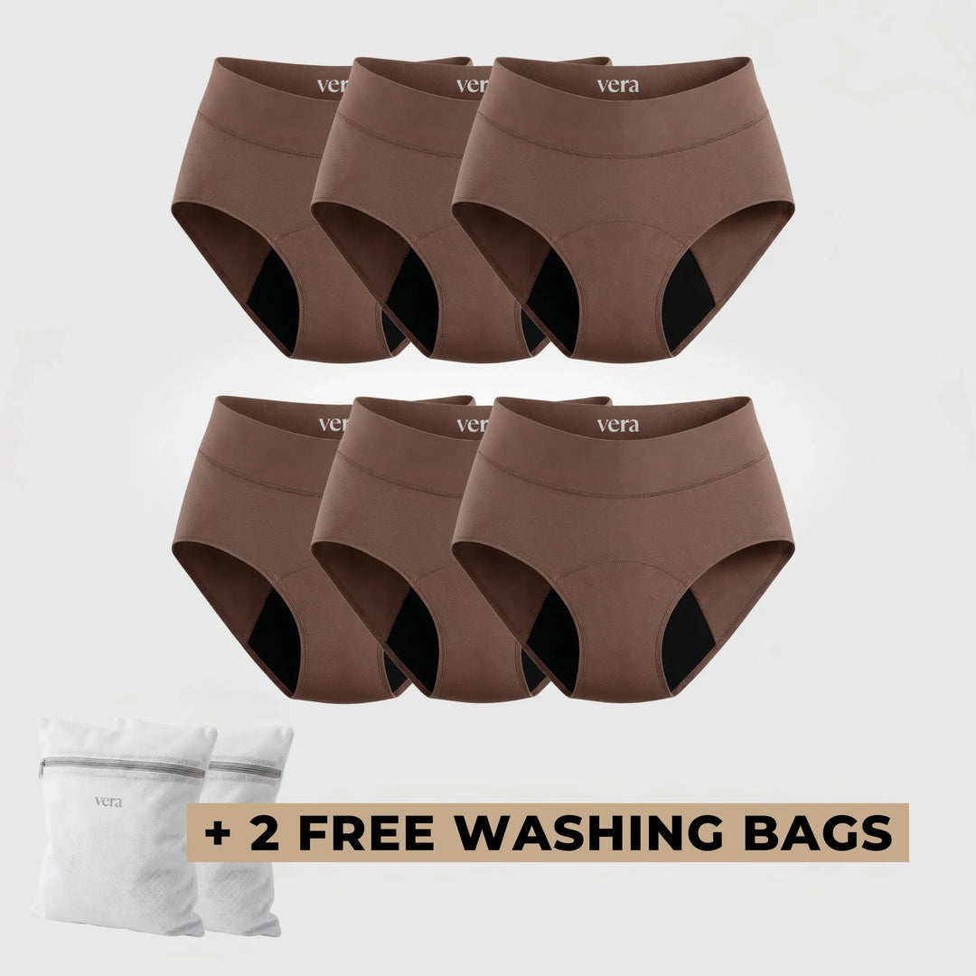 Vera's Signature Leakproof Underwear (6-Pack)