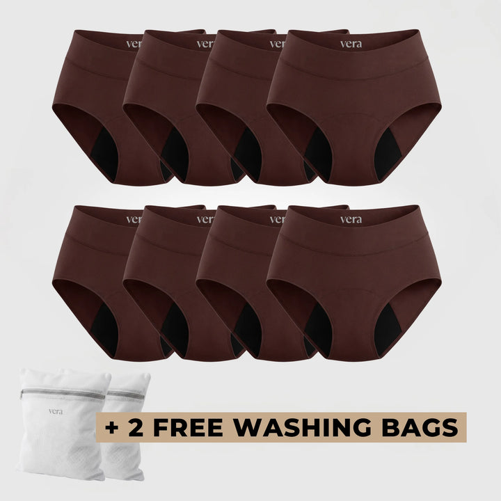 Vera's Signature Leakproof Underwear (8-Pack)