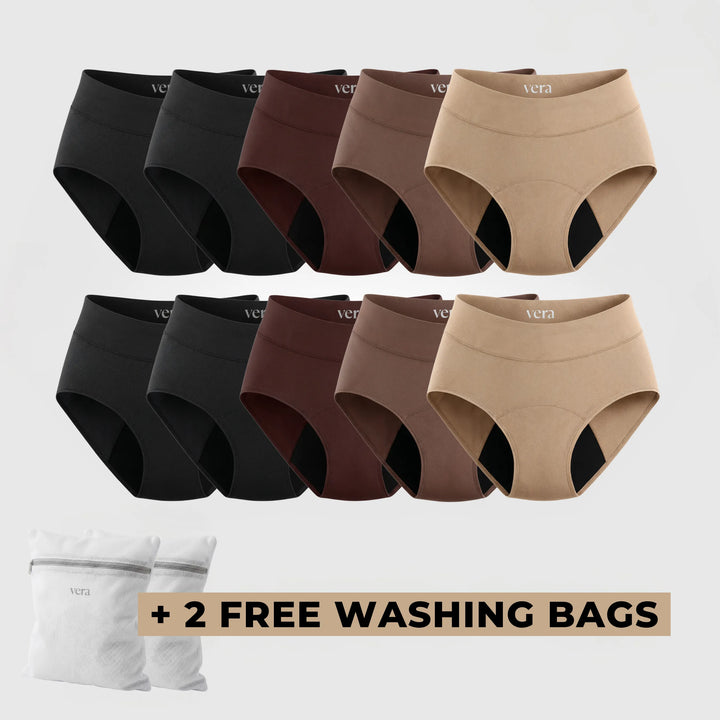 Vera's Signature Leakproof Underwear (10-Pack)