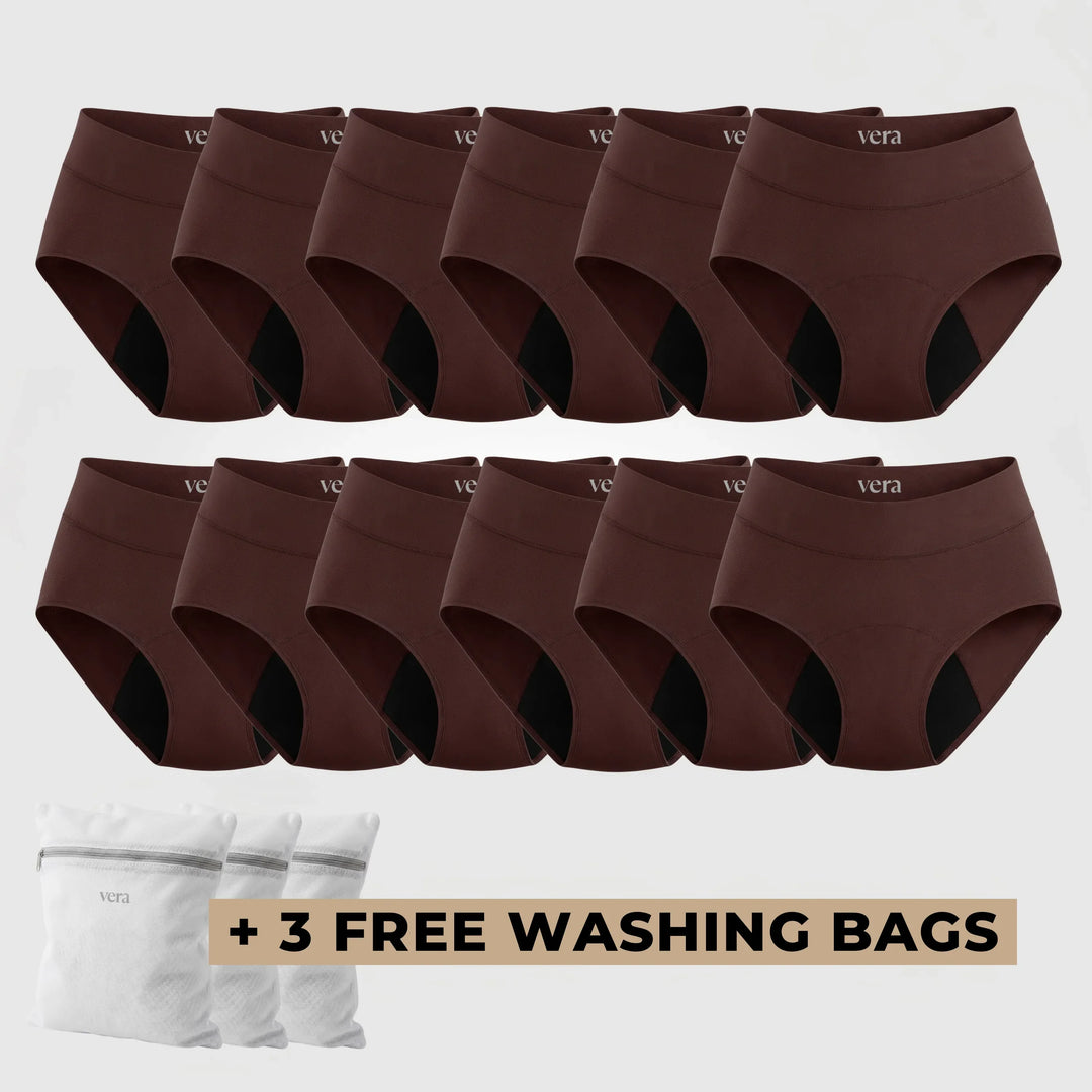 Vera's Signature Leakproof Underwear (12-Pack)