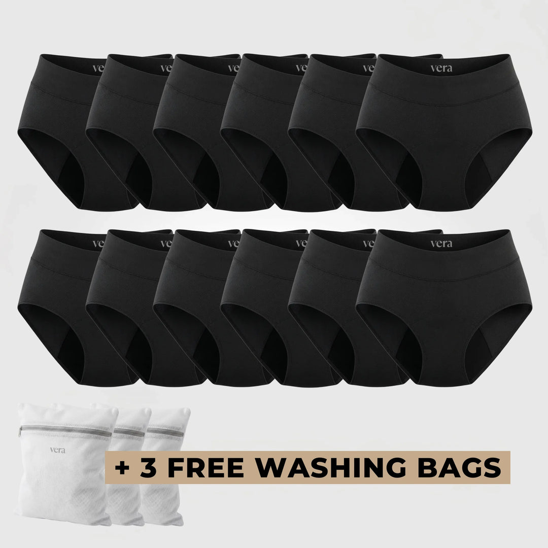 Vera's Signature Leakproof Underwear (12-Pack)