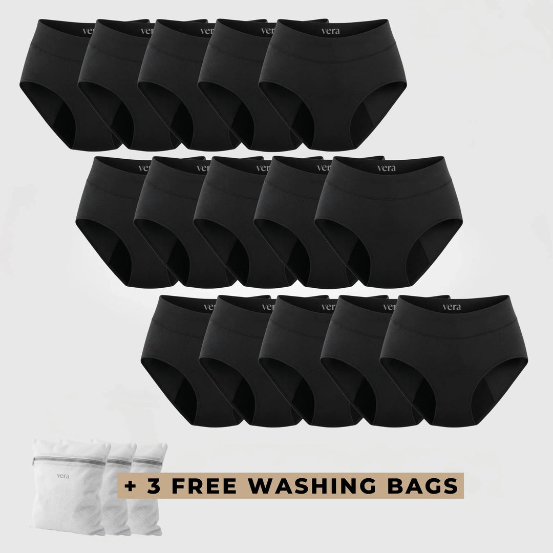 Vera's Signature Leakproof Underwear (15-Pack)