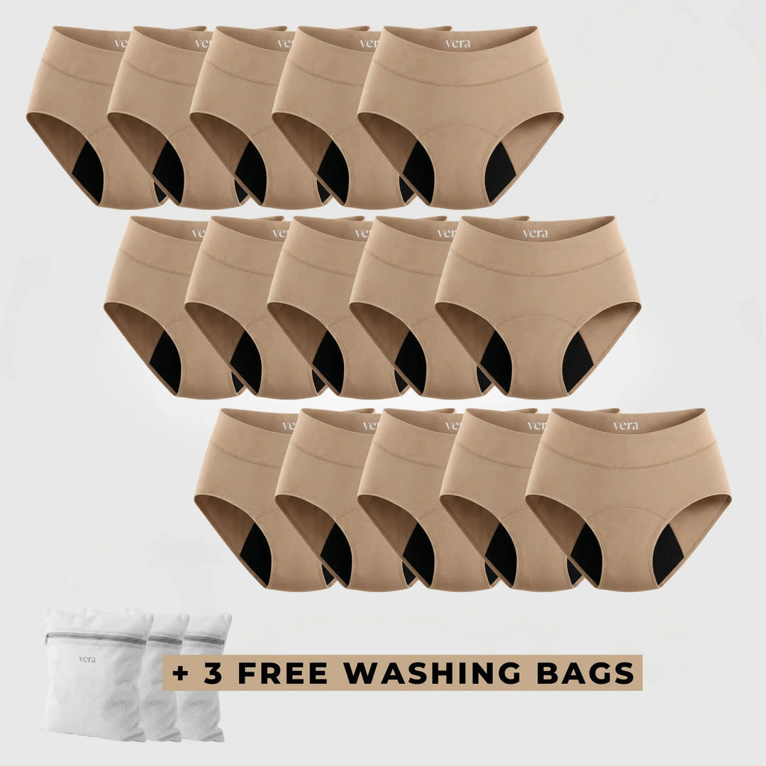 Vera's Signature Leakproof Underwear (15-Pack)