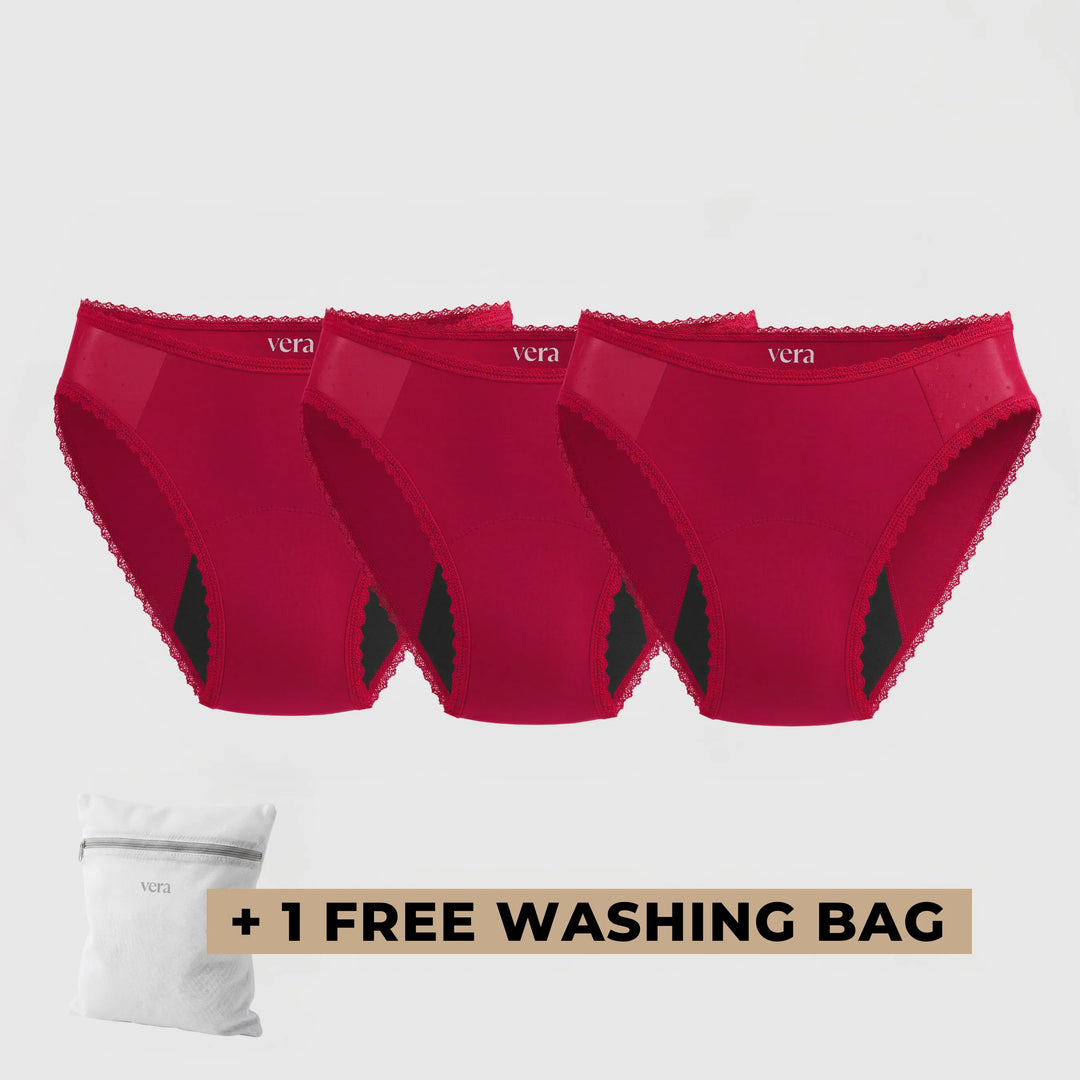 Vera's Elegant Leakproof Briefs (3-Pack)