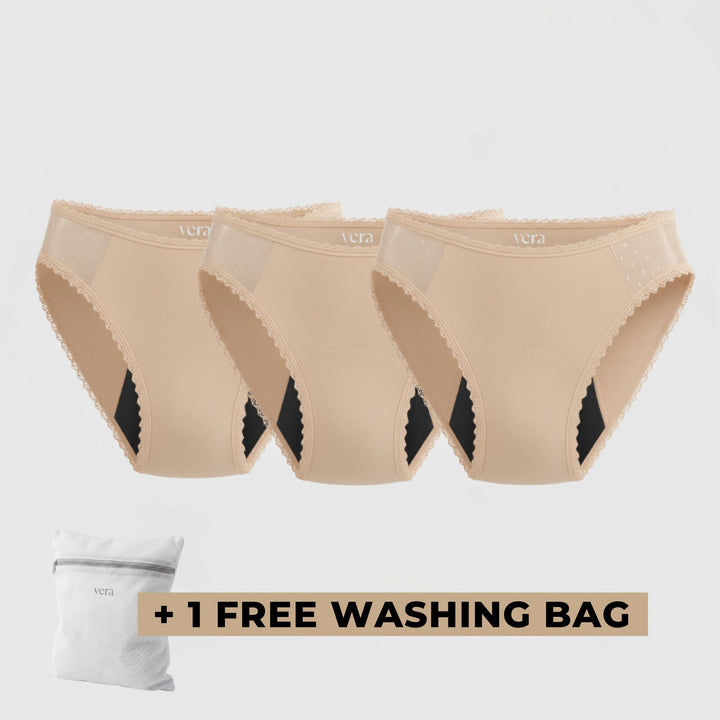 Vera's Elegant Leakproof Briefs (3-Pack)