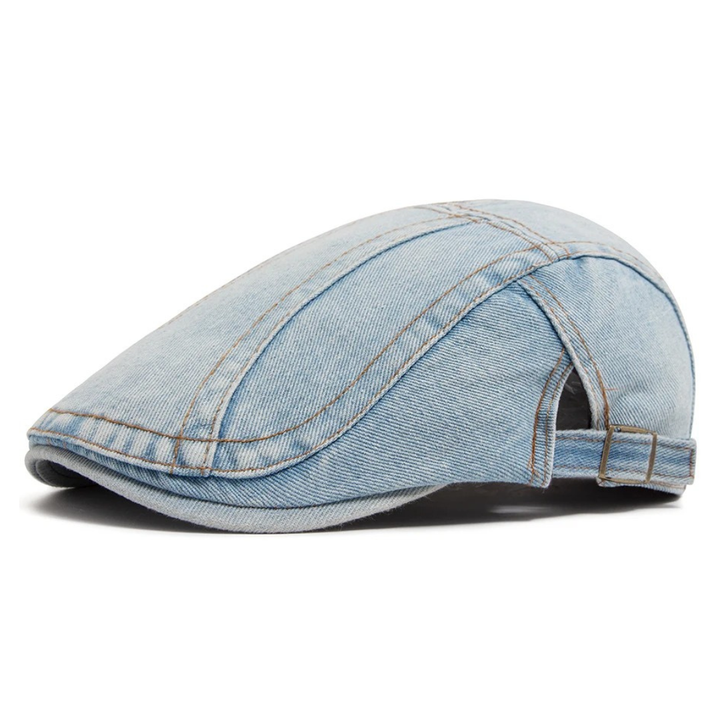 Harland Denim Flat Cap