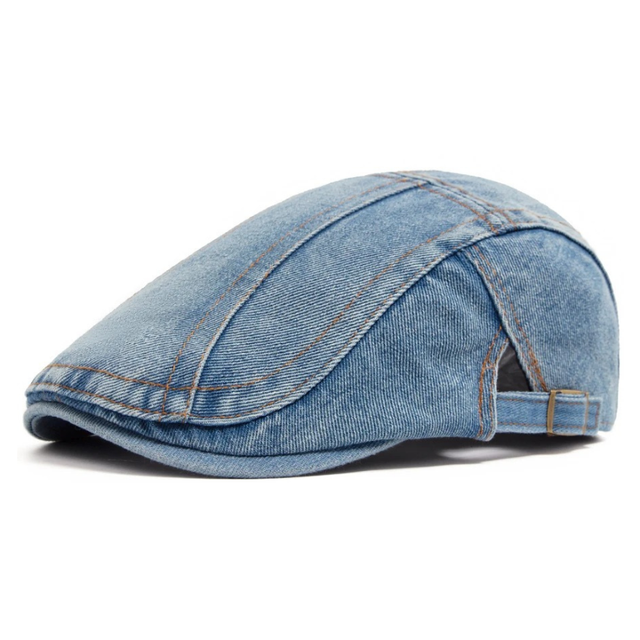 Harland Denim Flat Cap