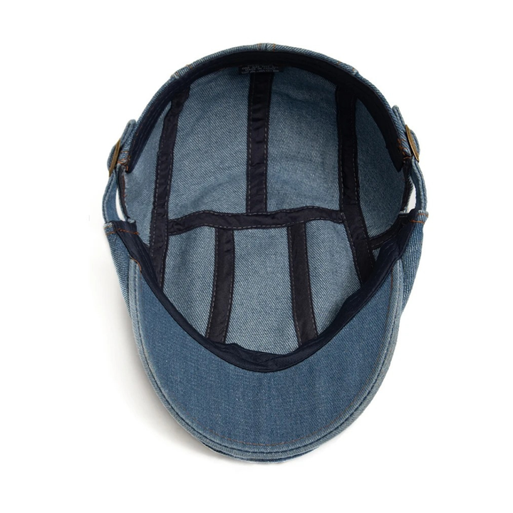 Harland Denim Flat Cap