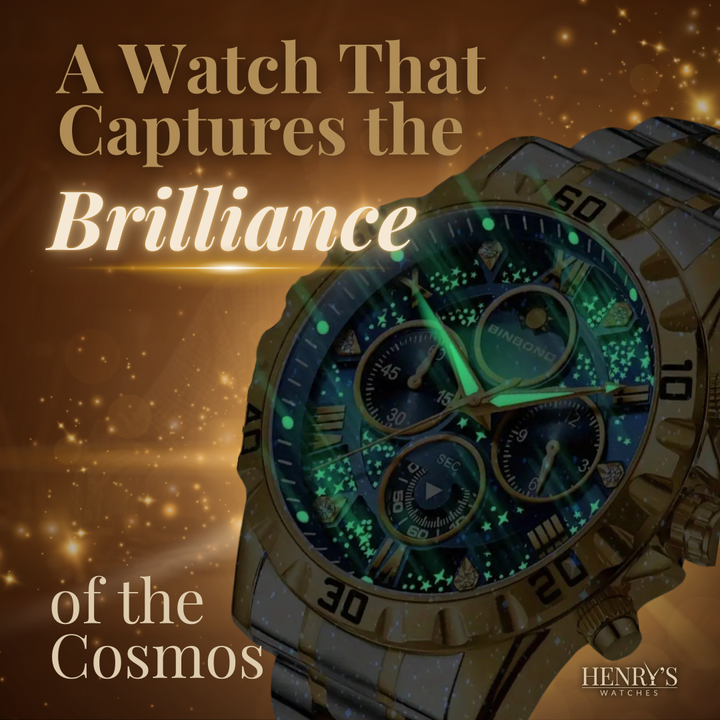 Luxury Chronograph Watch with Metal Band