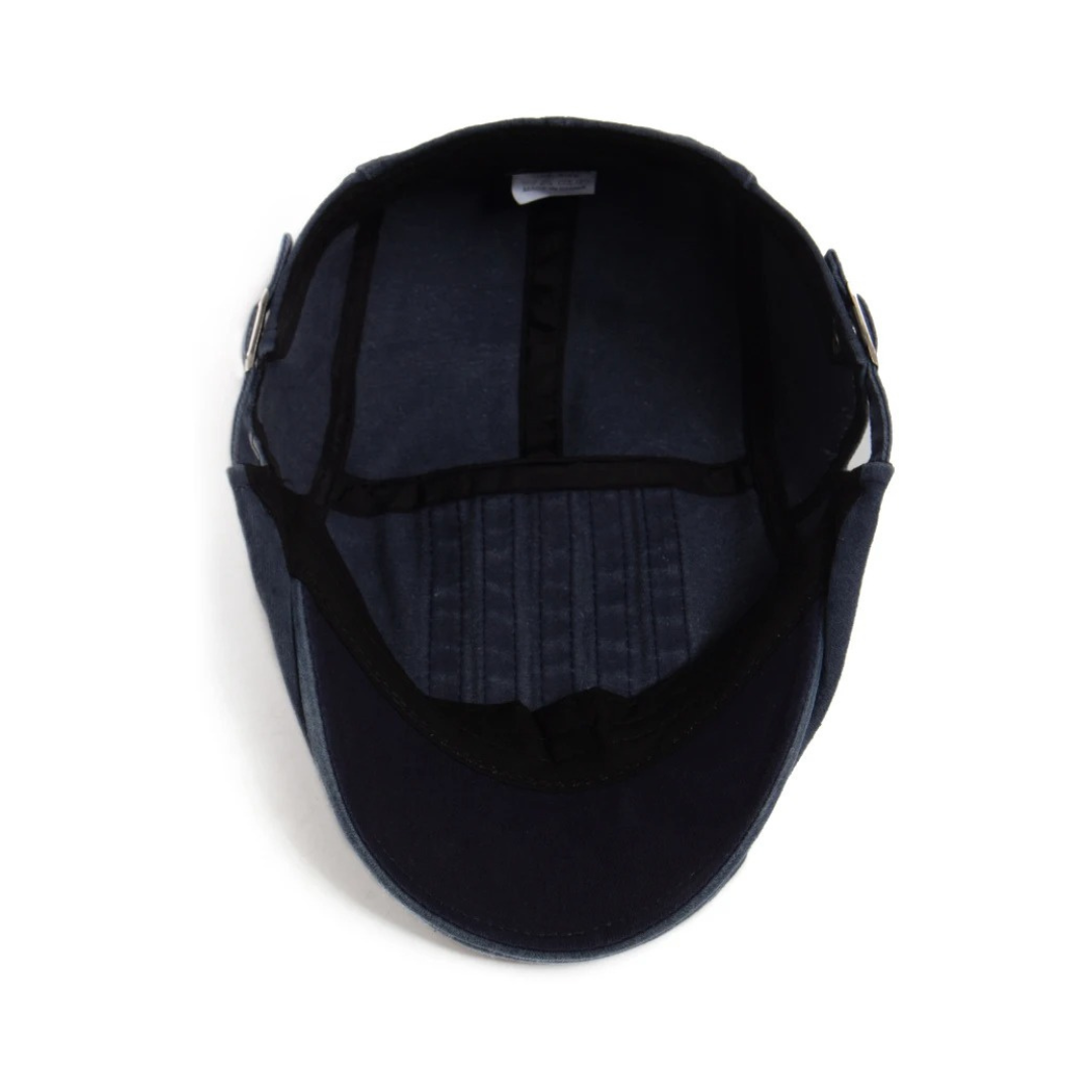 Hudson Stripe Flat Cap