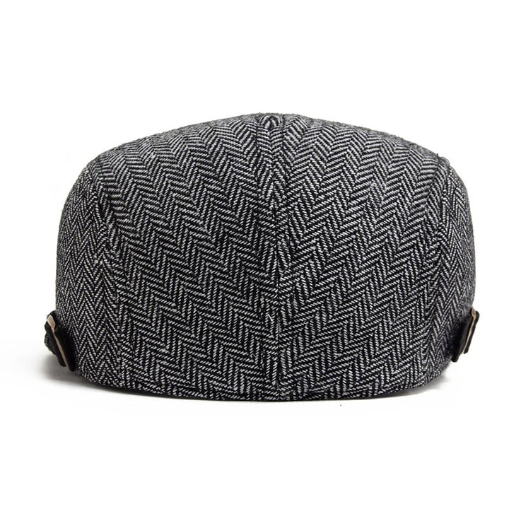Kent Herringbone Flat Cap