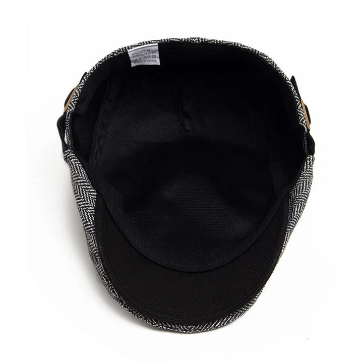 Kent Herringbone Flat Cap