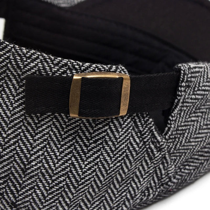 Kent Herringbone Flat Cap