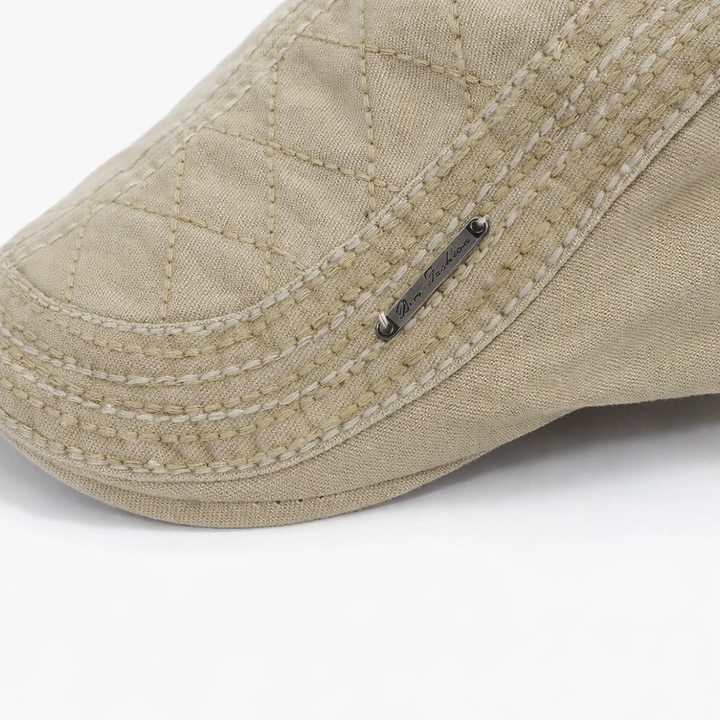 Palmer Quilted Flat Cap