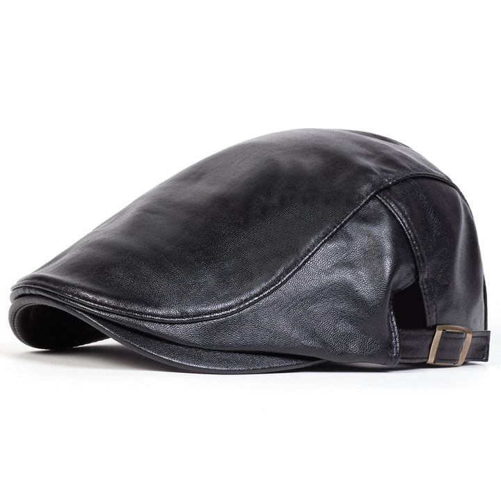Whitaker Leather Flat Cap
