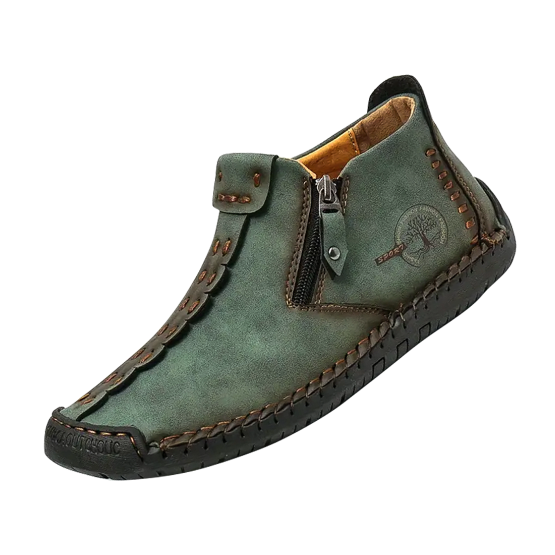 Logan | Classic Men's Leather Ankle Shoes