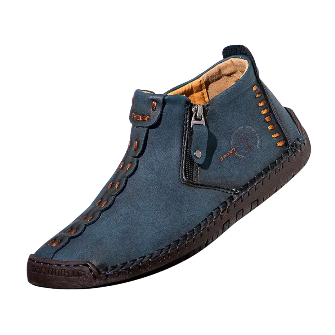 Logan | Classic Men's Leather Ankle Shoes