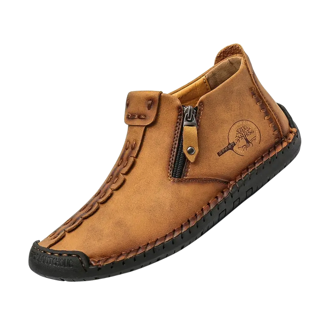 Logan | Classic Men's Leather Ankle Shoes