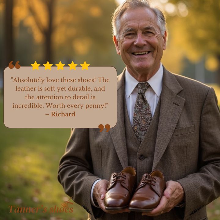 Mark | Classic retro leather boots for men